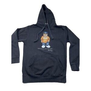 The Dirt Label TDL Gage Bear Hoodie Mens M Medium Black Pullover Graphic Detroit